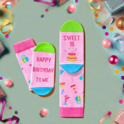 16th Birthday Gifts Ideas Socks - Sweet16 Gifts for Girls Gifts for 16 Year O... - Picture 4 of 4