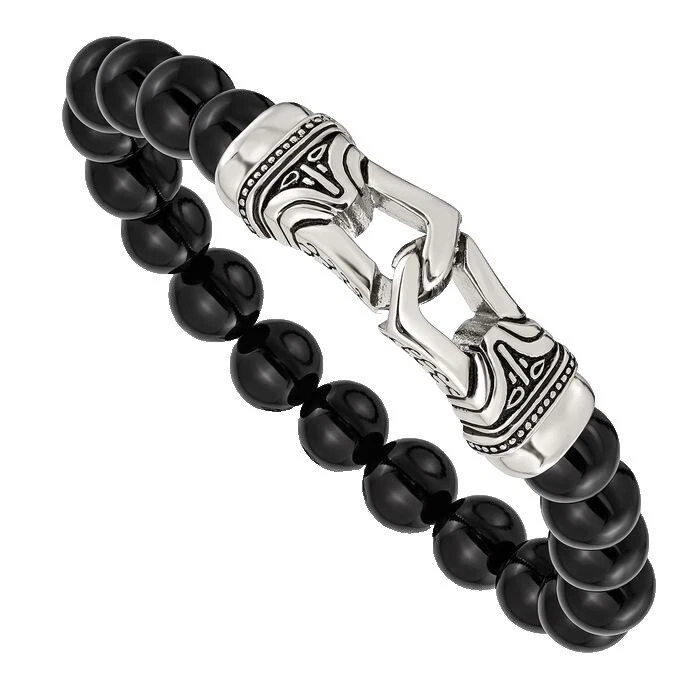 Black Agate Jewelry for Men