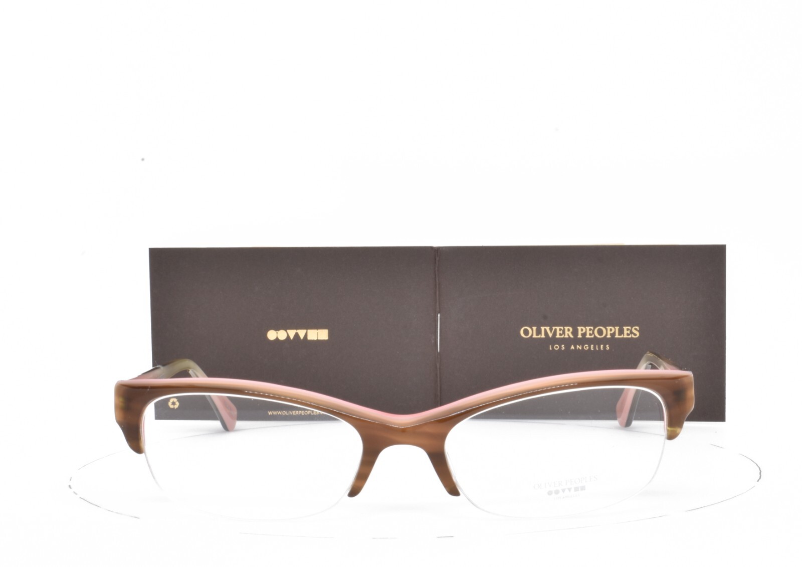 ОЧКИ Oliver Peoples В КОРИЧНЕВО-РОЗОВОЙ ПОЛУОБОДКЕ 51-17-137 BOHEME OTPI