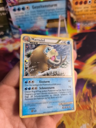 Pokemon Karte Card Mamutel Mamoswine Triumphant Triumph Deutsch Holo NM+ - Bild 5 von 19