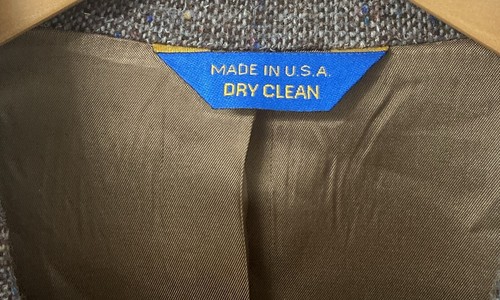 Men’s Pendleton Brown Wool Tweed Blazer Sport Suit Coat Elbow Patches Sz 44 USA - Picture 7 of 16
