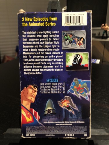 Justice League Justice on Trial (VHS 2003) Warner DC Comics RARE CULT HTF NM - Imagen 3 de 5