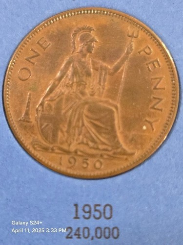 Complete Set British (English) Penny Collection: 1860 - 1967 In 4 Whitman Albums - Picture 11 of 12