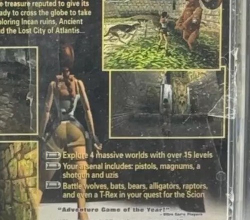 Tomb Raider Sega Saturn Jewel Case Longbox Sealed New WATA 8.5 B Graded - Picture 6 of 7