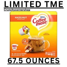 Coffee-mate Creamer, Hazelnut, 180 ct. LIMITED TIME!!!