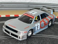 1301-Scalextric SCX AUDI 90 GTO #2 plata Dunlop Omega slot car 1:32 exin quattro