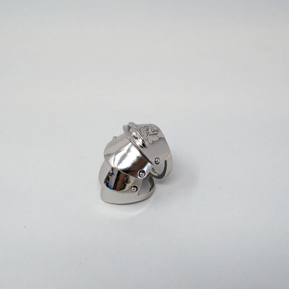 Anillo Vivienne Westwood Plateado Modular Armadura Orbe Con Caja de Regalo Conjunto Talla Q Foto 2 de 4
