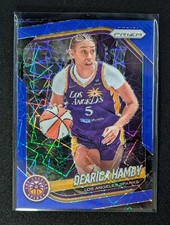 2025 Panini Prizm WNBA #39 Dearica Hamby Blue Velocity Prizm Los Angeles Sparks