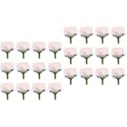  2 Count Seidenrosen Rosa Künstliche Blütenköpfe Blumen Rosenblätter