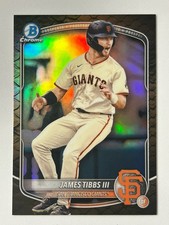 2025 Bowman - Chrome Prospects James Tibbs III #BCP-39 Reptilian Refractor (RC)