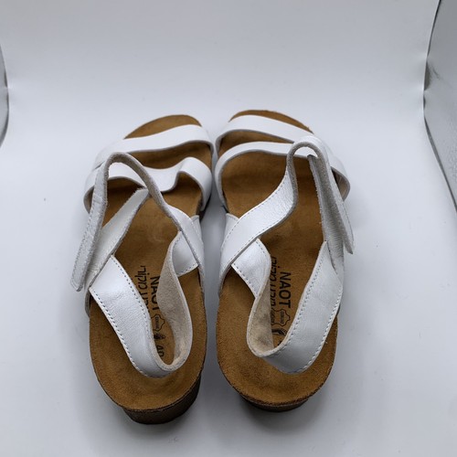 NWB NAOT women's kayla wedge sandal size US 9 white leather 1624 - Bild 8 von 9