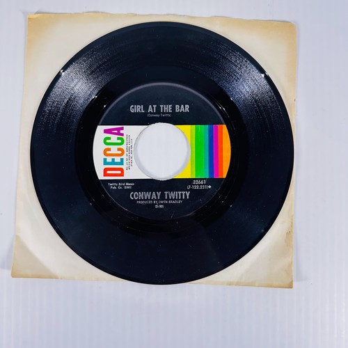 Conway Twitty 45 Singles Record Set Of 4 Dim Lights Thick Smoke Hello Darlin' - Picture 20 of 24