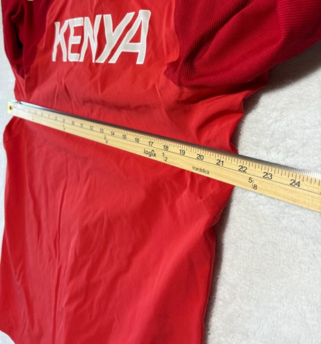 Nike Jacket Mens Large Red Kenya Full Zip Track Athletic Windbreaker Running - Picture 8 of 11