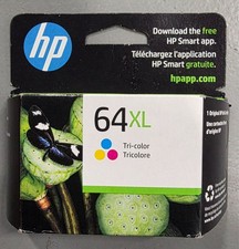 5/2026 Genuine HP 64XL Tri-Color High Yield Ink Cartridge Genuine N9J91AN OEM