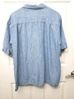 Pusser's West Indies Men's Size M Cotton/Linen Shirt Button-up Blue Short Sleeve — photo 7