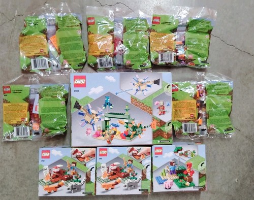 LEGO Minecraft Lot: The Guardian Battle + 8 More New In Box - 21180 21162 21177 - Picture 7 of 9