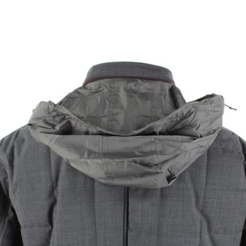 Cardinal of Canada NWD Wool Quilted Jacket w/ Hood Size L (42-44 US) In Gray - Picture 6 of 15