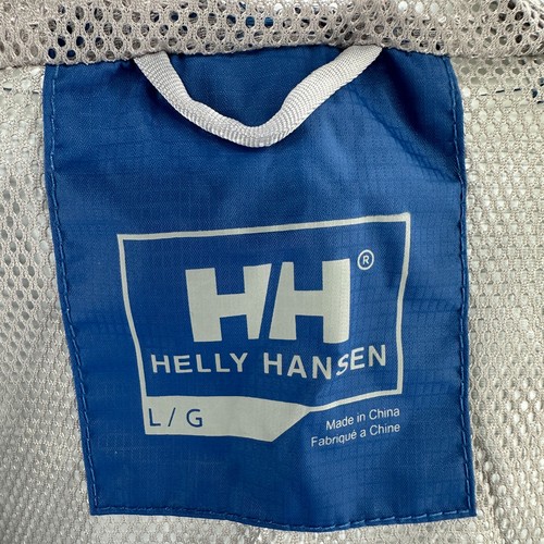 Giacca Helly Hansen uomo grande L blu full zip impacchettabile impermeabile antipioggia - Foto 8 di 14