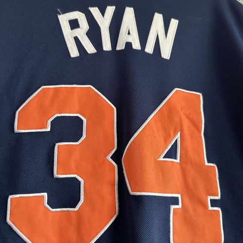 Houston Astros Jersey Nolan Ryan Button Up Cooperstown Collection Large - Picture 7 of 9