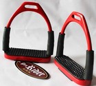 Horse Saddle English Stirrups Riding Flex Irons Double Jointed 4-3/4 51112
