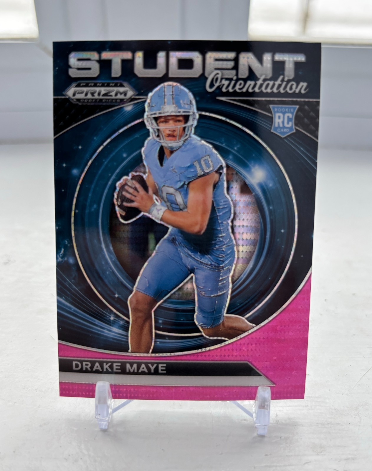 🔥2024 Panini Prizm Draft Picks Drake Maye Neon Pink Pulsar Prizm /15🔥