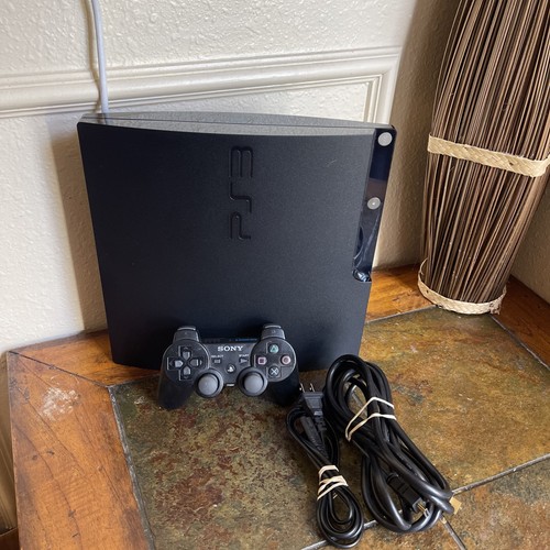 Sony PlayStation 3 Slim Schwarz PS3 OFW 3,55 mit 500GB CECH-2001A mit Bundle - Bild 4 von 9