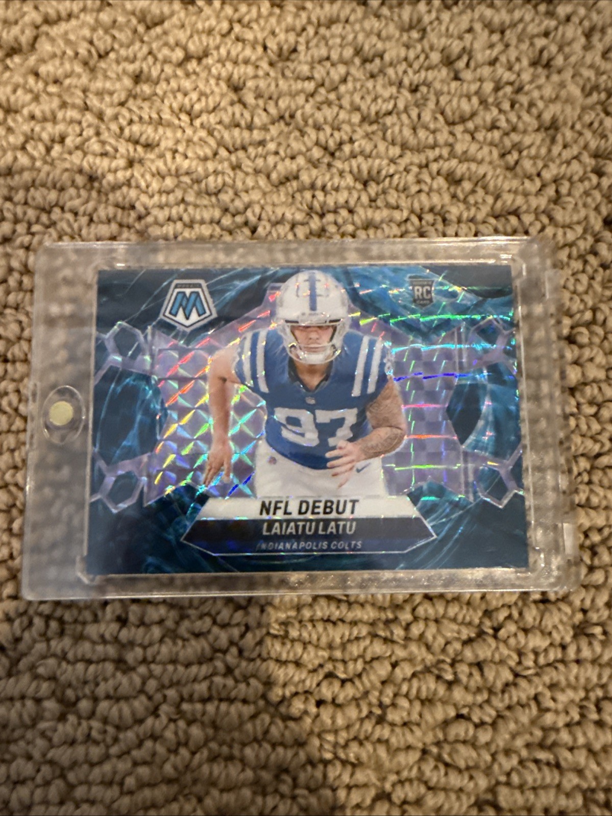 2024 Panini Mosaic - NFL Debut Laiatu Latu #290 Genesis Mosaic Prizm (RC)