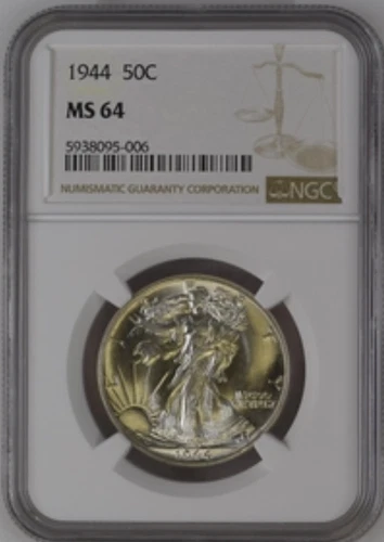 1944 MS64 Walking Liberty Half Dollar