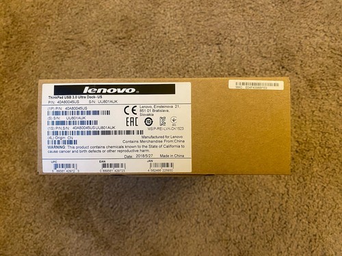 Lenovo ThinkPad USB 3.0 Ultra Dock 40A80045US
