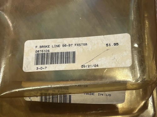 NEW - 46” Russell Street Legal Harley Front Upper Brake Line Kit 95-97 R08761DS - Picture 8 of 10