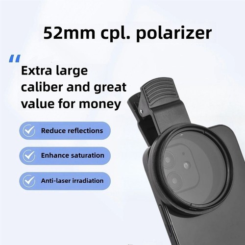 Anti-reflection Circular Polarizer Lens Filter Smartphones Lens Accessory - Picture 5 of 6