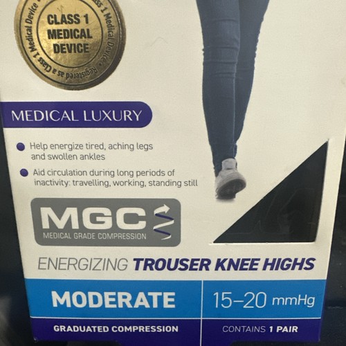 Neo G Beige Medical & Lifestyle Energizing Trouser Knee Highs Moderate Sz XL - Picture 2 of 4