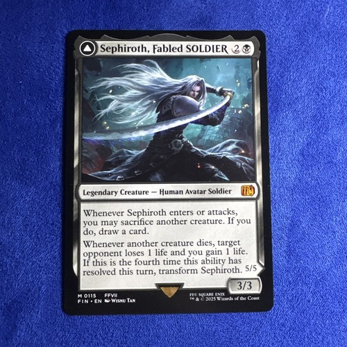 Magic The Gathering Final Fantasy Sephiroth Fabled SOLDIER Final Fantasy Regular
