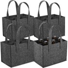  4 Pcs Flaschentaschen Geschenktüten Flaschenkörbe & -träger Picknicktasche