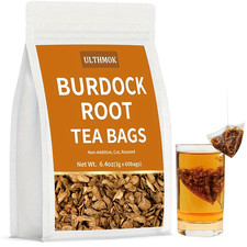 Vegan Natural High-Quality Burdock Root Tea Bag 60 Bags No Additive No Caffeine