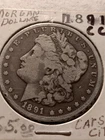 1891 CC Morgan Silver Dollar Rimding Nice Addition To Your Collection