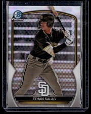 ETHAN SALAS 2023 BOWMAN DRAFT CHROME REFRACTORS RC SAN DIEGO PADRES #BDC-1