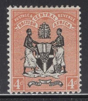 WC1_33731 BRITISH COL.: CENTRAL AFRICA. 4p. 1895 stamp. Sc.23. MLH - Picture 1 of 1