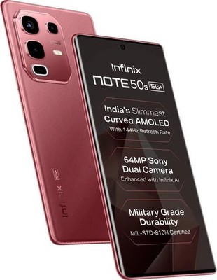 Infinix Note 50s 5G+ (rot 128GB 8GB RAM) Dimensity 7300 Ultimate Global Version