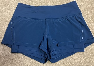 Lululemon 6 Break Free Short (2.5'') Night Tide Nulux Liner Reflective EUC
