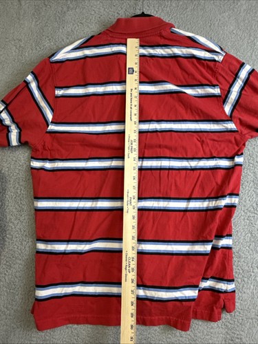 FINL365 Finish Line Athletics Poloshirt Herren XXL rot blau schwarz weiß Streifen - Bild 8 von 9