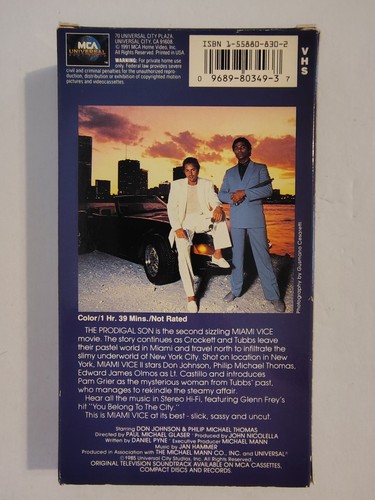 Miami Vice The Movie & Miami Vice 2 The Prodigal Son VHS Tape Lot MCA Universal - Picture 6 of 10