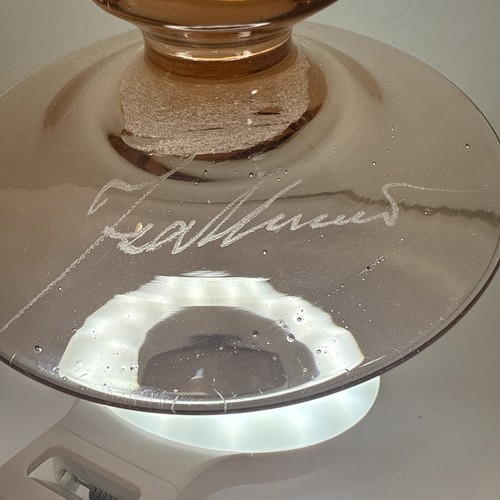 Signed Studio Art Glass Vase 16.5” Possibly Stephen Fellerman ? - Picture 15 of 17