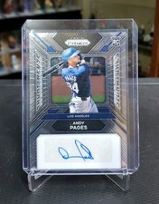 Andy Pages 2024 Panini Prizm Baseball Sensational Signatures Auto RC Dodgers