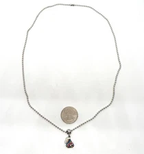 Rare WTJ Signed Hershey Kisses Multicolor Crystal Stainless Steel Women Necklace