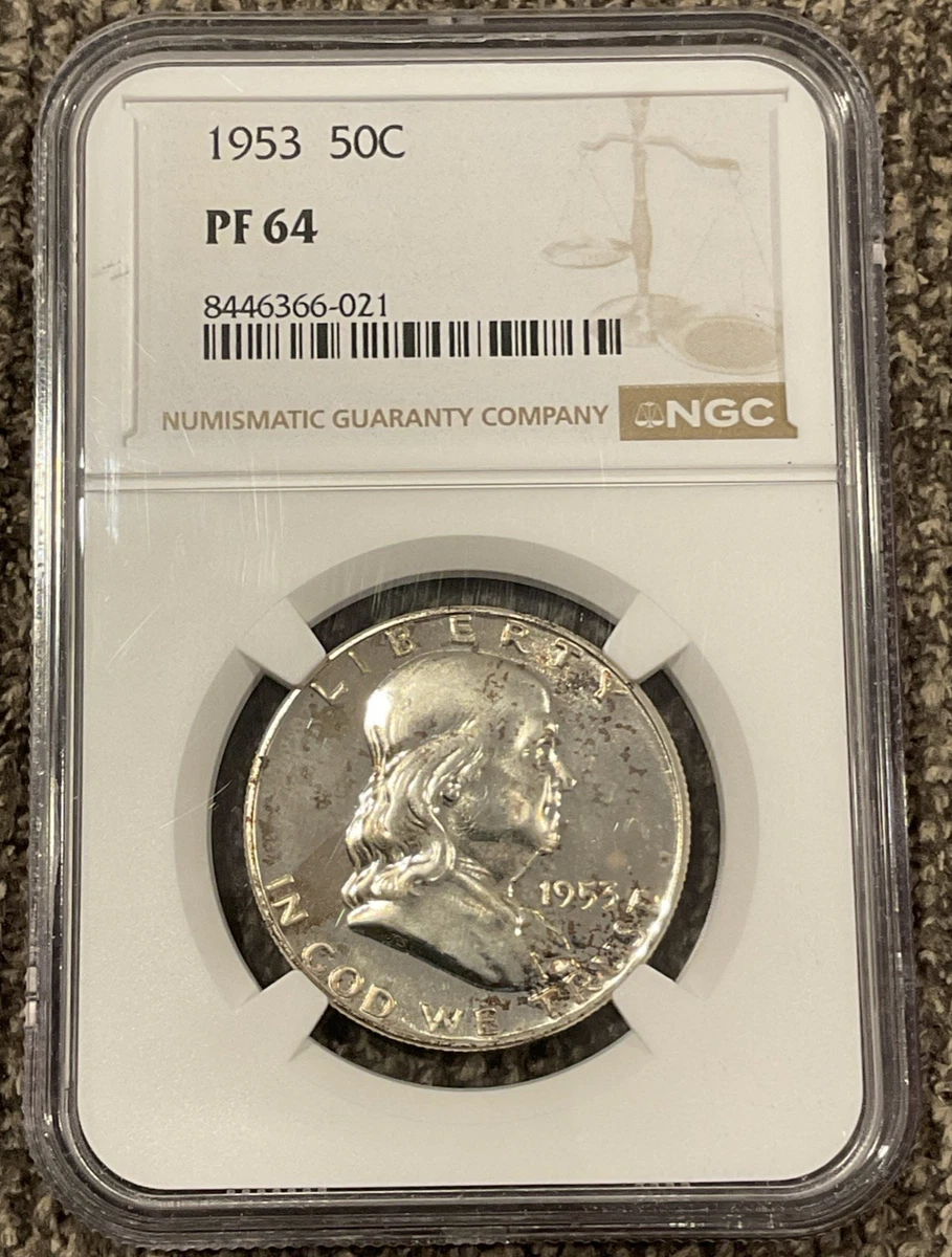 NGC Certified Franklin Half Dollars 1948-1963 for sale | eBay