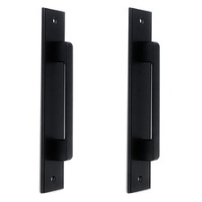 2PCS Sliding Door Pull Handle Closet Door Handles with Plate Barn Door Handle...