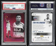 2019 Panini Chronicles Essentials Pink Zion Williamson #210 PSA 9 MINT Rookie RC