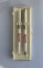 Vintage Coca Cola Pen And Pencil Set In Original Box