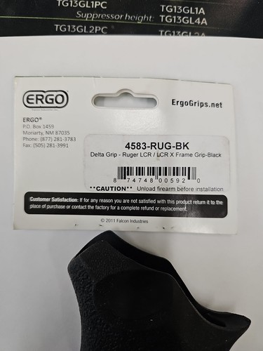 Ergo Delta grip fits Ruger LCR - LCRX  revolver,   Grip And Screw Only (No Gun) - Bild 5 von 11